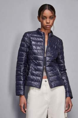 Reversible down proof nylon down jacket, Blue, Patrizia Pepe