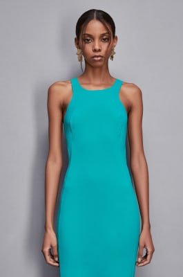 Stretch sheath dress, Light Blue, Patrizia Pepe