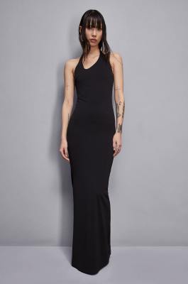 Essential long skinny dress, Black, Patrizia Pepe