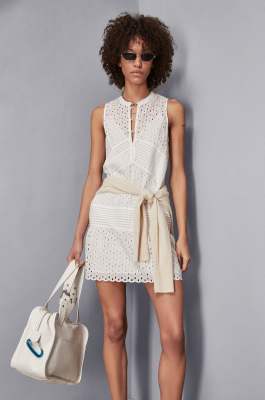 Broderie anglaise mini dress, White, Patrizia Pepe