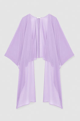 Couvre-épaules en georgette, Violet, Patrizia Pepe