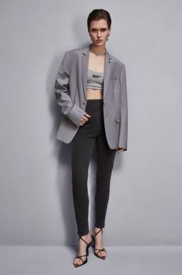 High-waisted jeggings, Black, Denim