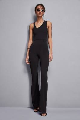 Combinaison skinny en jersey Essential, Noir, Patrizia Pepe