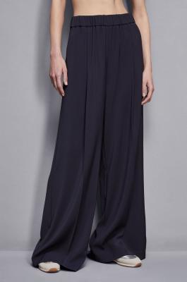 Pantalon palazzo « Essential », Bleu, Patrizia Pepe