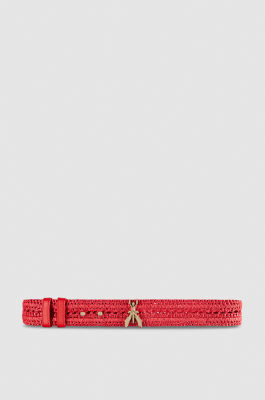 Low-waisted belt, Red, Patrizia Pepe