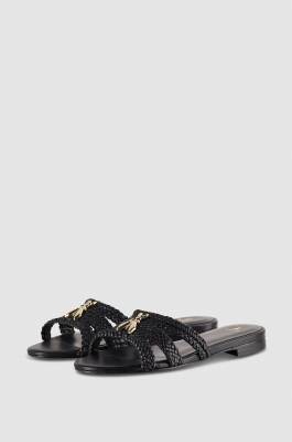Slide sandals, Black, Patrizia Pepe