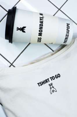 T-Shirt &quot;TO-GO&quot;, White, Patrizia Pepe