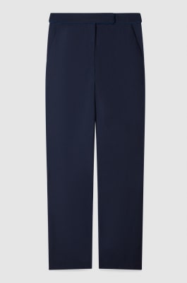 Pantalon cigarette en coton mélangé, Bleu, Patrizia Pepe