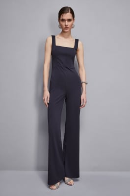 Combinaison de cérémonie en jersey crêpe, Bleu, Patrizia Pepe