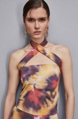 Survêtement slim fit en jersey technique, Multicolor, Patrizia Pepe