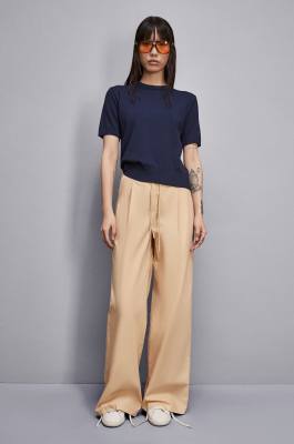 Knitted T-shirt, Blue, Patrizia Pepe