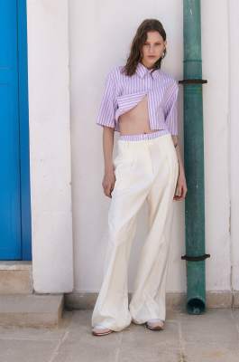 Palazzo pants, White, Patrizia Pepe