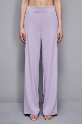 Straight crepe pants, Purple, Patrizia Pepe