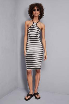 Jersey midi dress, Black, Patrizia Pepe