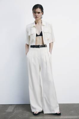 Chemise courte, Blanc, Patrizia Pepe