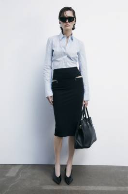 Striped long sleeve body shirt, Light Blue, Patrizia Pepe