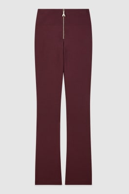 Pantalon extensible avec zip Fly, Violet, Patrizia Pepe