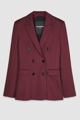 Double-breasted jacket with Fly rivets, Purple, Patrizia Pepe