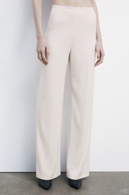 High-waisted palazzo pants, Purple, Patrizia Pepe