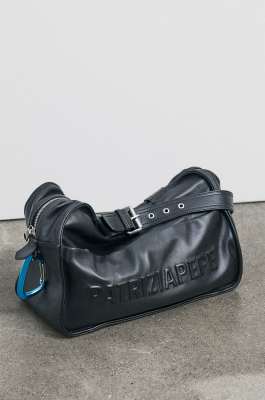 Borsa Shopping (IM)PERFECTION in pelle, Nero, Patrizia Pepe
