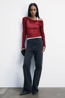 Pure wool boat neck sweater, Red, Patrizia Pepe