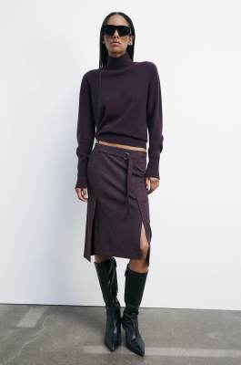 Pure cashmere sweater, Purple, Patrizia Pepe
