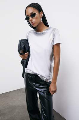 Regular fit crew neck jersey t-shirt, White, Patrizia Pepe