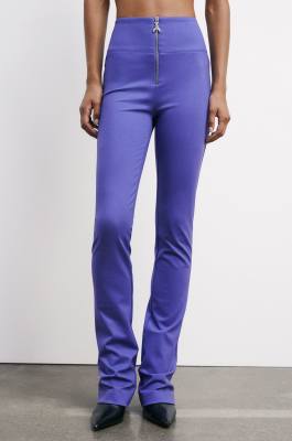 Pantaloni stretch con zip Fly, Viola, Patrizia Pepe