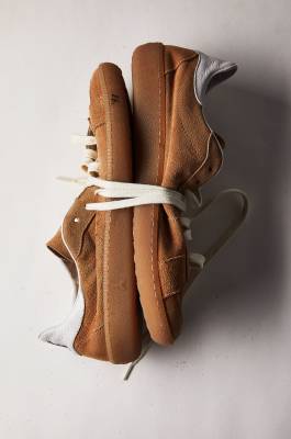 SKIN Sneakers &apos;93 in suede, Beige, Patrizia Pepe