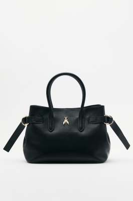 Borsa New Business media in pelle, Nero, Patrizia Pepe