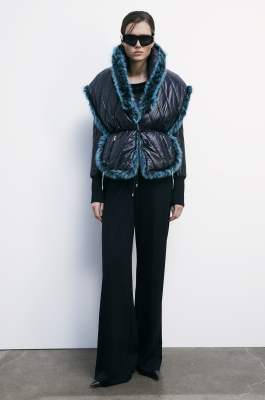 Soft reversible cape, Green, Patrizia Pepe