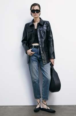 Pantaloni denim a vita alta, Azzurro, Patrizia Pepe