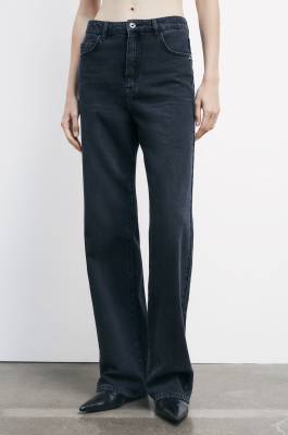 Pantaloni denim regular, Nero, Patrizia Pepe
