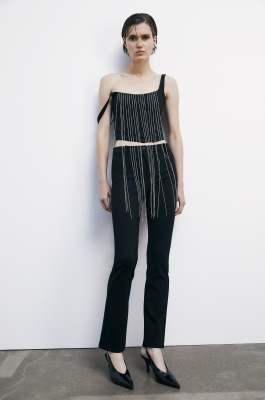 Pantalone slim &quot;ESSENTIAL&quot; elasticizzato, Nero, Patrizia Pepe