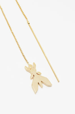 Fly pendant earrings, Gold, Patrizia Pepe