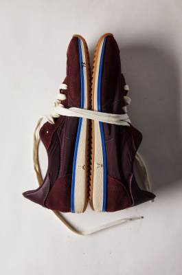Running SKIN Sneakers &apos;93 in nylon, Marrone, Patrizia Pepe