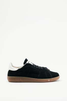 SKIN Sneakers &apos;93 in suede, Nero, Patrizia Pepe