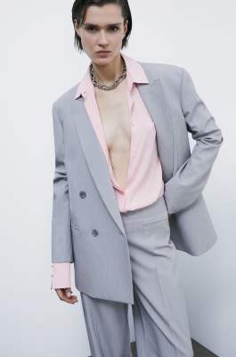 Camicia &quot;ESSENTIAL&quot; fluida in viscosa, Rosa, Patrizia Pepe