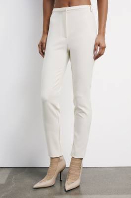 Skinny cigarette pants, White, Patrizia Pepe