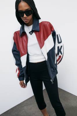 Bomber Jacket Flag UK, Blue, Patrizia Pepe