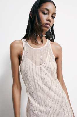 Embroidered midi dress, White, Patrizia Pepe