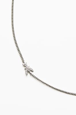 Rhinestone necklace, Silver, Patrizia Pepe