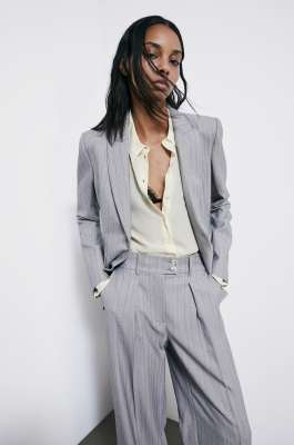 Regular fit silk crepe shirt, Yellow, Patrizia Pepe