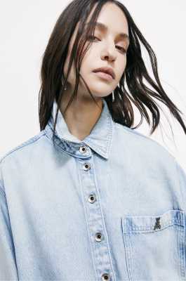 Soft denim shirt, Blue, Patrizia Pepe