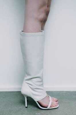 The SKIN Sandal Boot, Blanc, Patrizia Pepe