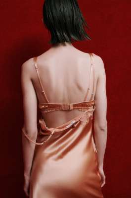 Satin petticoat dress, Pink, Patrizia Pepe