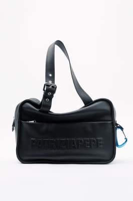 Borsa Shopping (IM)PERFECTION in pelle, Nero, Patrizia Pepe