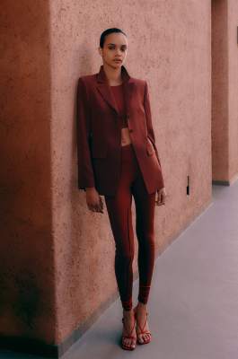 Technical jersey leggings, Brown, Patrizia Pepe