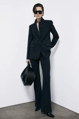 Flare pants with pockets, Black, Patrizia Pepe