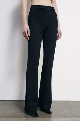 Flare pants with pockets, Black, Patrizia Pepe